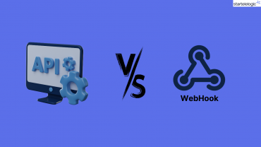 An image that show the difference between APIs and WebHooks